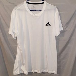 Men’s white adidas short sleeve shirt